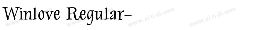Winlove Regular字体转换